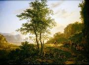 Jan Both Italianate Landscape with travellers France oil painting artist